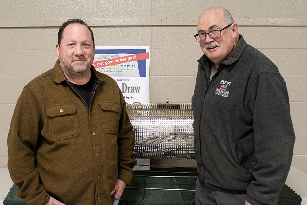 Auction Committe Chair Chris Keller and ABCF Chair Dave Frayne.