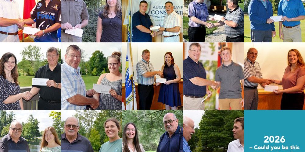 A collage of photos of the 14 past winners of Student Environmental Grant award.