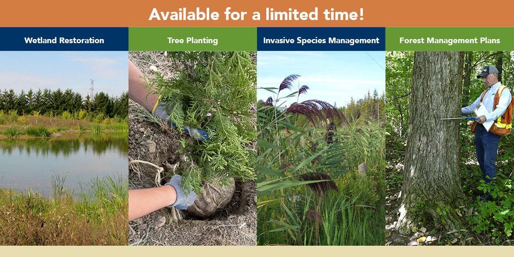 A graphic showing four categories of water quality project funding.