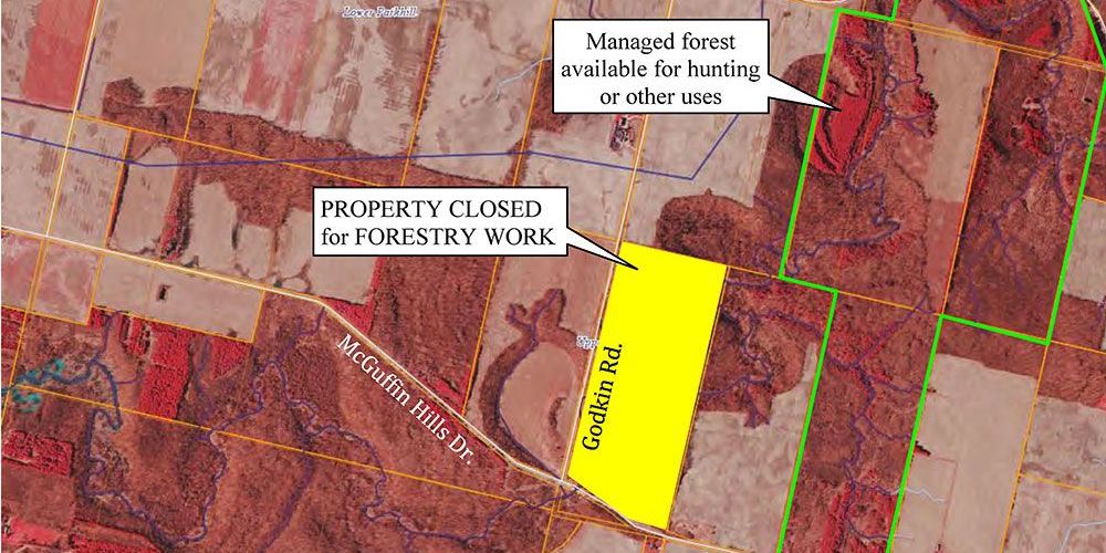 Map of closed property.