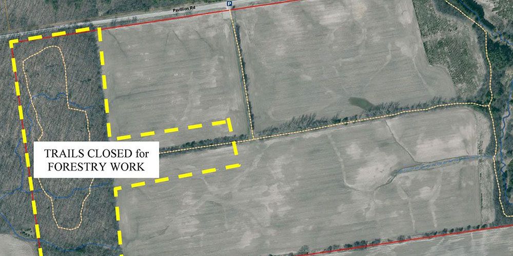 Map of closed areas.
