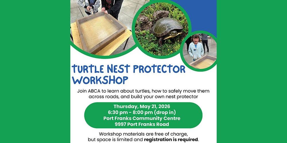 A poster for 2026 Turtle Nest Protector Workshop.