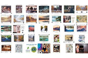 A collage of Conservation Auctions over the years.